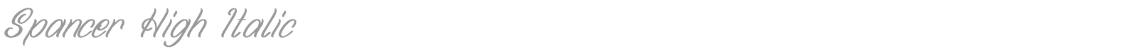 Spancer High font preview
